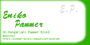 eniko pammer business card